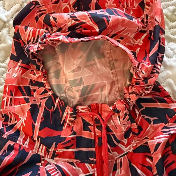 Columbia Geometric Camouflage Windbreaker Hooded Jacket XXL - Picture 10 of 10